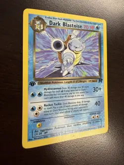 Pokemon TCG Dark Blastoise 20/82 Rare Non-Holo Card 1st Edition - Image 2