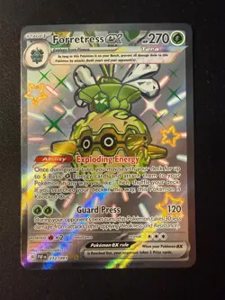 Forretress ex 212/091 Shiny Ultra Rare Paldean Fates Pokemon Near Mint - Image 1
