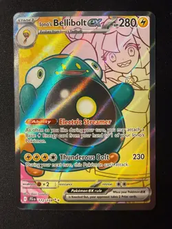 Iono's Bellibolt ex 172/159 Ultra Rare Journey Together Pokemon Near Mint - Image 1
