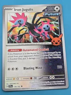 Pokemon Halloween Trick Or Trade 2024 Iron Jugulis 139/162 Regular Uncommon NM - Image 1