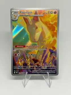 Pokemon Rapidash Holo Illustration Rare SV10: Pokemon Destined Rivals 189/182 NM - Image 1