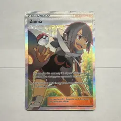 The Pokemon Company Zinnia 70/70 Dragon Majesty Ultra Rare Full Art Holo Trainer - Image 1