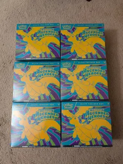 Lot of 6 - Pokemon Ascended Heroes Elite Trainer Box ETB Sealed NEW - Image 1