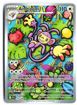 Ambipom 107/094 Illustration Rare Phantasmal Flames Pokemon Near Mint - Image 1