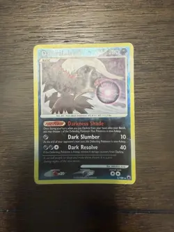 Pokemon TCG Darkrai 3/100 Majestic Dawn English 80 HP reverse Holo Rare Arita - Image 3