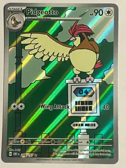 POKEMON PIDGEOTTO ILLUSTRATION RARE OBSIDIAN FLAMES 208/197 NM - Image 1