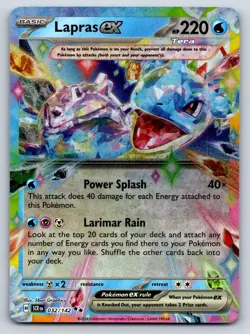 Lapras ex 32/142 Double Rare Stellar Crown Pokemon Near Mint - Image 1