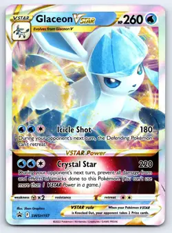 Glaceon VSTAR SWSH197 Holo Promo Sword & Shield Promo Pokemon Near Mint - Image 1