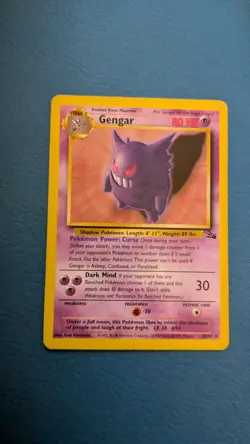 Gengar 20/62 - Fossil Set 1999 - Unlimited Edition - Rare Regular - Pokemon TCG - Image 1