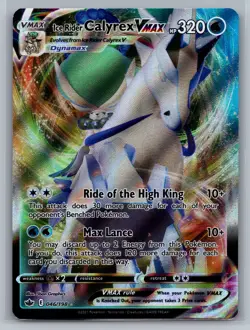 Ice Rider Calyrex VMAX SWSH06: Chilling Reign #046/198 Ultra Rare Holo Pokemon - Image 1