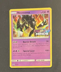 Pokemon Necrozma SM204 Prerelease Promo Unified Minds Holo Near Mint - Image 3