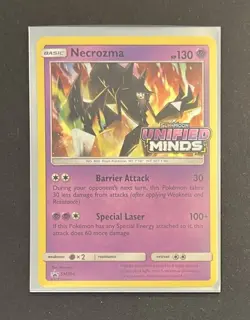 Pokemon Necrozma SM204 Prerelease Promo Unified Minds Holo Near Mint - Image 4