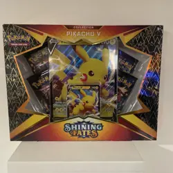 Pokemon TCG: Shining Fates Pikachu V Collection Box: NEW FACTORY SEALED - Image 1