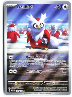Delibird 152/132 Illustration Rare Mega Evolution Pokemon Near Mint - Image 1