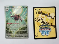 Pokemon TCG Ninjask 137/132 Illustration Rare Mega Evolution - Image 2