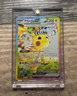 Pokemon Pikachu ex 238/SV-P SVP Promo Full Art Holo English - Image 1