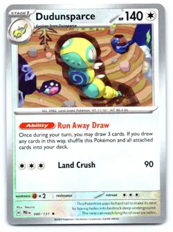 Dudunsparce (Poke Ball Pattern) Pokemon Rare SV: Prismatic Evolutions 080/131 - Image 1