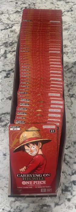 🔥One Piece OP-13 Carrying on His Will Sleeved Booster Packs (LOT OF 45 ) 🔥 - Image 1