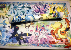 Eeveelution Play Mat Prismatic Evolutions Super Premium Collection SPC Pokemon - Image 2