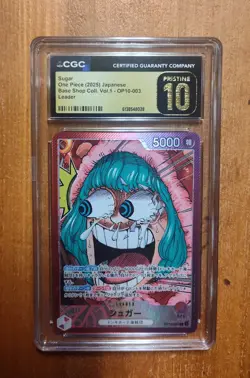 2025 One Piece JPN Sugar Base Shop Collection Vol. 1 OP10-003 CGC 10 Pristine - Image 1