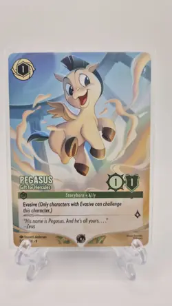 2025 DISNEY LORCANA CHALLENGE NON-FOIL PROMO PEGASUS - GIFT FOR HERCULES - Image 1