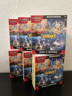 S&V Surging Sparks Booster Bundles 6 Box 36 Booster Packs Total Pokemon Sealed. - Image 1