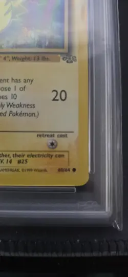 1999 Pikachu 1st Ed #60/64 Jungle Pokemon PSA 9 MINT - Image 3