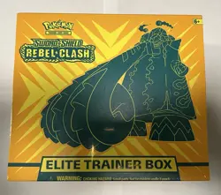 Pokemon Sword & Shield Rebel Clash Elite Trainer Box (ETB) - With Case - Image 1