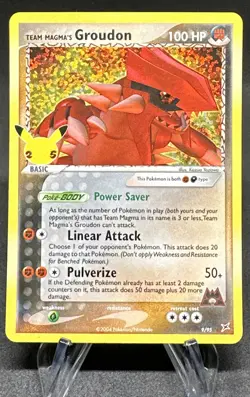 Pokemon TCG Team Magma's Groudon Celebrations: Classic Collection Sep 95 Holo... - Image 1