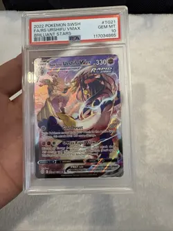 2022 Pokemon Sword & Shield Brilliant Stars #TG21 Fa/Rs Urshifu Vmax PSA 10 - Image 5