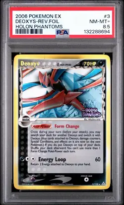 Pokemon Deoxys EX Holon Phantoms Reverse Holo #3 PSA 8.5 (NEW CERT, POP 1) - Image 1
