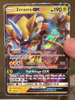Pokemon TCG Zeraora GX Sun & Moon - Lost Thunder 86/214 Holo Ultra Rare - Image 1