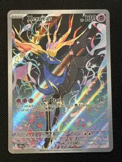 Pokemon TCG Xerneas Illustration Rare Full Art Holo 091/086 Chaos Rising NM - Image 1