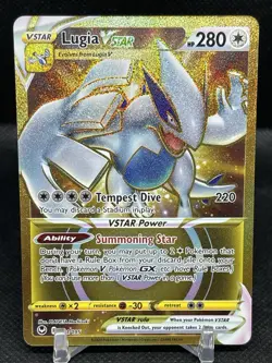 Pokemon TCG - Lugia VSTAR - Silver Tempest 211/195 Secret Rare Gold 478 - Image 1