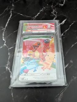 Pokemon Charmander MEP 038 First Partner Illustration Ace Graded 8 - Image 2