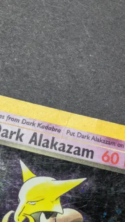 Dark Alakazam 1/82 Team Rocket Unlimited Holo Rare Swirl Pokemon TCG - Image 4