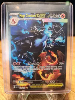 Pokemon 2025 Phantasmal Flames Mega Charizard X ex 125/094 SIR - NM - Image 1