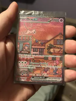 SEALED Mew ex SVP 053 Black Star Promo Full Art Pokemon TCG Scarlet Violet 151 - Image 1