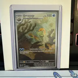 Pokemon TCG Omanyte 180/165 Sv: Scarlet & Violet 151 Illustration Rare - Image 1