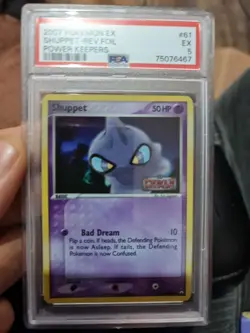 2007 Pokemon Ex Shuppet-Rev.Foil Power Keepers Psa 5 61/108 - Image 1