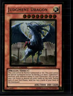 Yu-Gi-Oh! Judgment Dragon Gold Series 3 Gold Rare • GLD3-EN016 Limited - Image 1