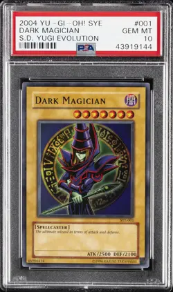 2004 SYE YU-GI-OH! STARTER DECK YUGI EVOLUTION #001 DARK MAGICIAN PSA 10 - Image 1
