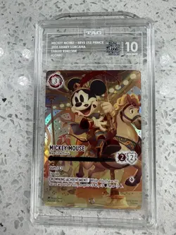 2025 DISNEY LORCANA EN 9-FABLED ICONIC MICKEY MOUSE - BRAVE LITTLE PRINCE TAG 10 - Image 4