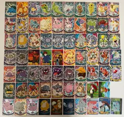 1999 Pokemon Topps Collection 69 Cards 10 Holo Series 1&2 blue logo vintage. - Image 1
