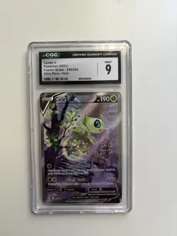 Pokemon Celebi V Holo CGC 9 Fusion Strike 245/264 Ultra Rare 2021 Card - Image 1