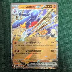 Pokemon TCG Cynthia's Garchomp EX 104/182 Destined Rivals Double Rare Card - Image 1