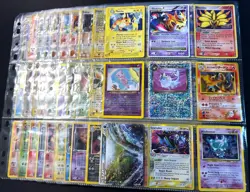 Lot of 90 ALL HOLO Vintage Pokemon Card Binder Collection - Image 1