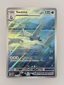 Swanna 110/086 White Flare Illustration Rare Pokemon TCG Card NM - Image 1