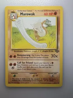 Marowak 39/64 - Uncommon - WoTC Vintage Jungle Set Pokemon Card LP - Image 1