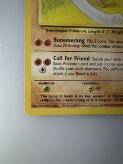 Marowak 39/64 - Uncommon - WoTC Vintage Jungle Set Pokemon Card LP - Image 4